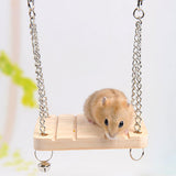 Maxbell Maxbell Pet Hamster Mouse Wood Swing Hammock Play Toy Small Animal Cage Hanging  #2