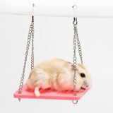 Maxbell Maxbell Pet Hamster Mouse Wood Swing Hammock Play Toy Small Animal Cage Hanging  #2