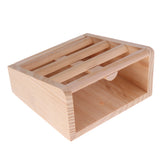 Maxbell Maxbell Small Pet Rabbits Guinea Pig Wooden Rack Feeder Hay Grass Nesting Holder #2