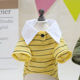 Maxbell Maxbell Pet Puppy Coat Dog Lovely T-shirt Outwear with printing Whale Yellow XL