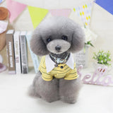 Maxbell Maxbell Pet Puppy Coat Dog Lovely T-shirt Outwear with printing Whale Yellow XL