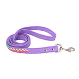 Maxbell Maxbell Colorful Weave Pet Dog Leash Leads Walking Traction Rope Cord Purple S
