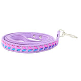 Maxbell Maxbell Colorful Weave Pet Dog Leash Leads Walking Traction Rope Cord Purple S