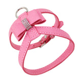 Maxbell Maxbell Bowknot Adjustable Chest Strap Belt Harness Dog Vest Harness M Pink
