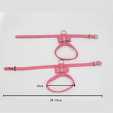 Maxbell Maxbell Bowknot Adjustable Chest Strap Belt Harness Dog Vest Harness M Pink