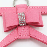 Maxbell Maxbell Bowknot Adjustable Chest Strap Belt Harness Dog Vest Harness M Pink
