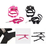 Maxbell Maxbell HP052 Adjustable Pet Dog Vest Harness Puppy Leash Training Collar Rose Red-M