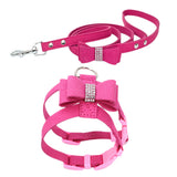 Maxbell Maxbell HP052 Adjustable Pet Dog Vest Harness Puppy Leash Training Collar Rose Red-M