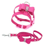 Maxbell Maxbell HP052 Adjustable Pet Dog Vest Harness Puppy Leash Training Collar Rose Red-M