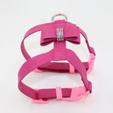 Maxbell Maxbell HP052 Adjustable Pet Dog Vest Harness Puppy Leash Training Collar Rose Red-M