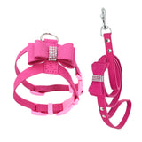 Maxbell Maxbell HP052 Adjustable Pet Dog Vest Harness Puppy Leash Training Collar Rose Red-M