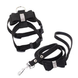 Maxbell Maxbell HP052 Adjustable Pet Dog Vest Harness Puppy Leash Training Collar Black-M