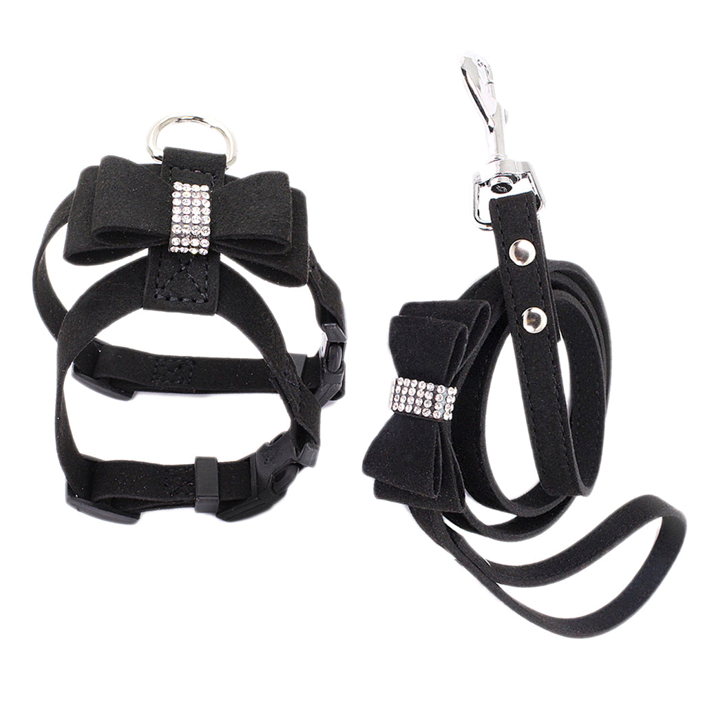 Maxbell Maxbell HP052 Adjustable Pet Dog Vest Harness Puppy Leash Training Collar Black-S