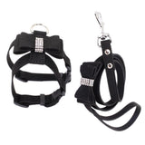 Maxbell Maxbell HP052 Adjustable Pet Dog Vest Harness Puppy Leash Training Collar Black-S