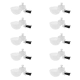 Maxbell Maxbell 10Pcs Automatic Poultry Bird Water Drinker Cup Plastic Drinking Bowl  #2