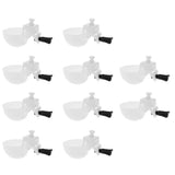 Maxbell Maxbell 10Pcs Automatic Poultry Bird Water Drinker Cup Plastic Drinking Bowl  #2
