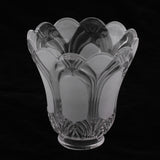 Maxbell 2 Pieces #1 Frosted Glass Ribbed Bell Light Shades Chandelier Lamp Pendant