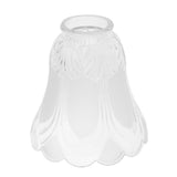 Maxbell 2 Pieces #1 Frosted Glass Ribbed Bell Light Shades Chandelier Lamp Pendant