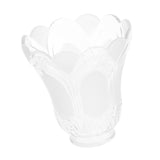 Maxbell 3 Pieces #1 Frosted Glass Ribbed Bell Light Shades Chandelier Lamp Pendant