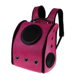 Maxbell Maxbell Astronaut Capsule Pet Carrier Backpack Dog Cat Travelling Bag Tote Rose Red