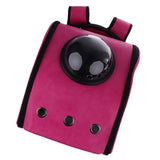 Maxbell Maxbell Astronaut Capsule Pet Carrier Backpack Dog Cat Travelling Bag Tote Rose Red