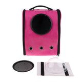 Maxbell Maxbell Astronaut Capsule Pet Carrier Backpack Dog Cat Travelling Bag Tote Rose Red