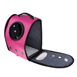 Maxbell Maxbell Astronaut Capsule Pet Carrier Backpack Dog Cat Travelling Bag Tote Rose Red