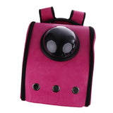 Maxbell Maxbell Astronaut Capsule Pet Carrier Backpack Dog Cat Travelling Bag Tote Rose Red