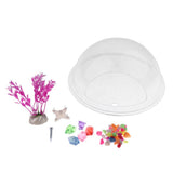 Maxbell Maxbell Home Pot Wall Hanging Mount Bubble Aquarium Bowl Fish Tank Decoration Clear