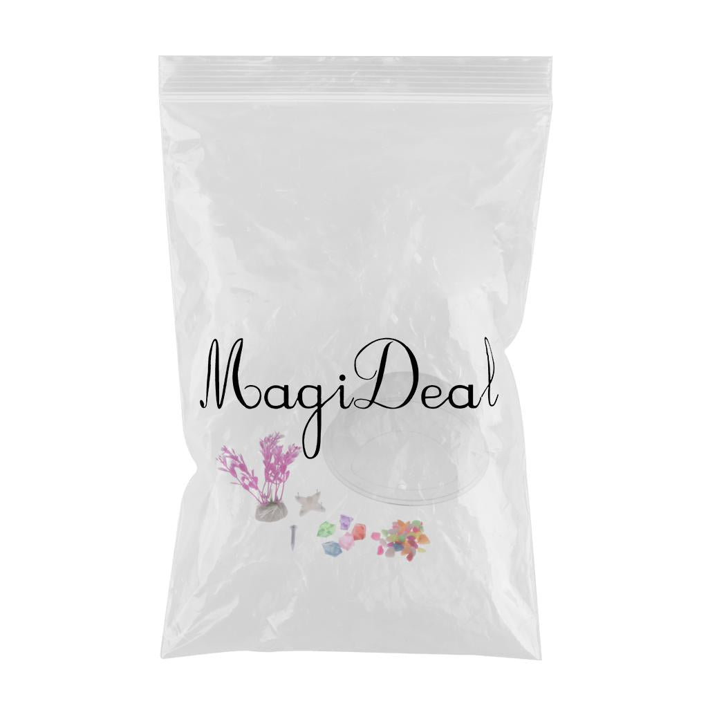 Maxbell Maxbell Home Pot Wall Hanging Mount Bubble Aquarium Bowl Fish Tank Decoration Clear