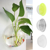 Maxbell Maxbell Home Pot Wall Hanging Mount Bubble Aquarium Bowl Fish Tank Decoration Clear