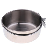 Maxbell 2x Birds Squirrels Parrot Cages Feeder Pet Stainless Steel Food Water Bowl