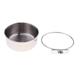 Maxbell 2x Birds Squirrels Parrot Cages Feeder Pet Stainless Steel Food Water Bowl
