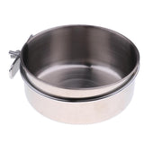 Maxbell 2x Birds Squirrels Parrot Cages Feeder Pet Stainless Steel Food Water Bowl