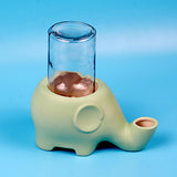 Maxbell Maxbell Kitty Kitten Cat Waterer Water Feeder with Elephant Shape Pet Water Bottle