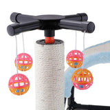 Maxbell Maxbell Cat Scratching Post Toys with Hanging Bell Activity Center Funiture House