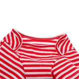 Maxbell Maxbell Dog Shirts Striped Dog T-Shirt Puppy Clothes Small Medium Large Dogs Red-M