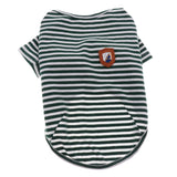 Maxbell Maxbell Dog Shirts Striped Dog T-Shirt Puppy Clothes Small Medium Large Dogs Green-M