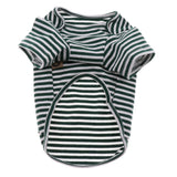 Maxbell Maxbell Dog Shirts Striped Dog T-Shirt Puppy Clothes Small Medium Large Dogs Green-M