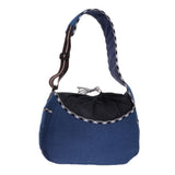 Maxbell Maxbell Pet Carrier Foldable Soft Denim Cat/Dog Comfort Travel Sling Bag Deep Blue