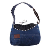 Maxbell Maxbell Pet Carrier Foldable Soft Denim Cat/Dog Comfort Travel Sling Bag Deep Blue