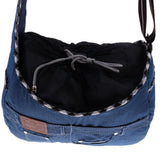 Maxbell Maxbell Pet Carrier Foldable Soft Denim Cat/Dog Comfort Travel Sling Bag Deep Blue