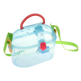Maxbell Maxbell Portable Carrier Hamster Small Animals Carry Cage with Water Bottle  Blue #2