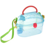 Maxbell Maxbell Portable Carrier Hamster Small Animals Carry Cage with Water Bottle  Blue #2