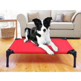 Maxbell Maxbell Waterproof Elevated Pet Bed Dog Camping Beach Hammock In/Outdoor Cot Red