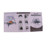 Maxbell Maxbell Waterproof Elevated Pet Bed Dog Camping Beach Hammock In/Outdoor Cot Red