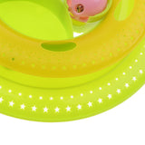 Maxbell Maxbell Cat Turntable Tower Toy Cat Feeder Track Ball Pet Interactive Toy Yellow