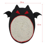 Maxbell Maxbell Halloween Bat Design Cat Scratching Board Pad Natural Sisal Mat Catnip Toy