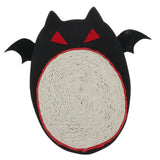 Maxbell Maxbell Halloween Bat Design Cat Scratching Board Pad Natural Sisal Mat Catnip Toy