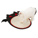 Maxbell Maxbell Halloween Bat Design Cat Scratching Board Pad Natural Sisal Mat Catnip Toy